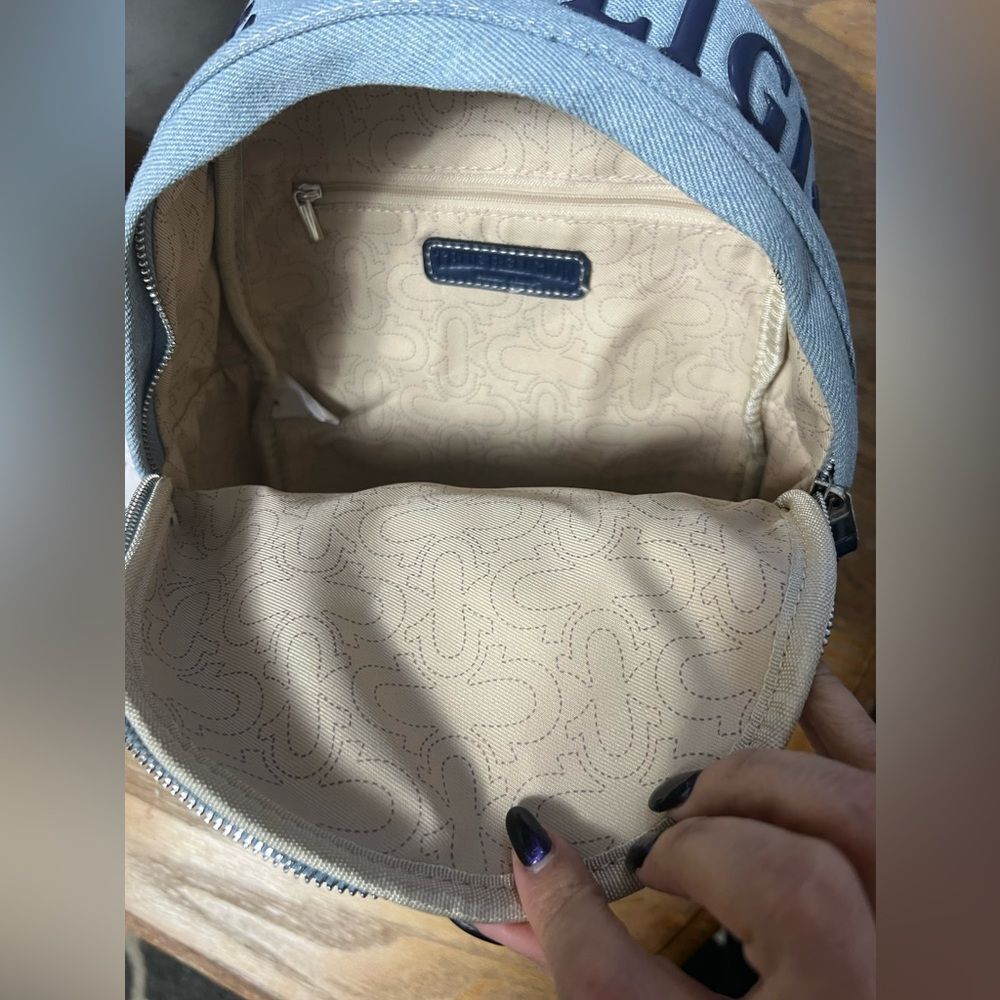 TRUE RELIGION Mini Denim Logo Backpack for Men and Women New - Picture 5 of 11